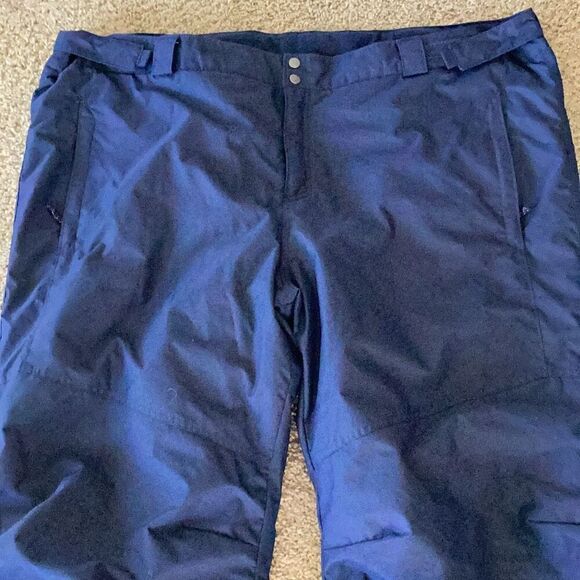 Columbia Omni-Tech Waterproof Snow Ski Pants Men’s 4XL Breathable Navy - Picture 3 of 9